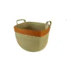 Storage basket with handles