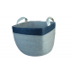 Square basket with handles