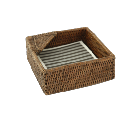 Small rattan napkin holder