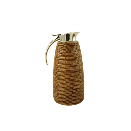 Rattan 1L isotherm stainless steel carafe